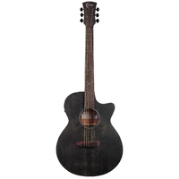 Faith Naked Venus Black Stain Acoustic Guitar Cutaway w/ Pickup