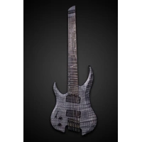 Legator G7FSS Ghost Super Shred 7 String Multi-Scale Left-Handed - Flame Maple Black